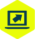 Computer with arrow icon